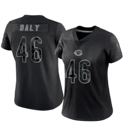 Women's Scott Daly Chicago Bears No.46 Limited Reflective Jersey - Black
