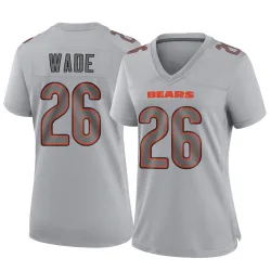 Women's Shaun Wade Chicago Bears No.26 Game Atmosphere Fashion Jersey - Gray