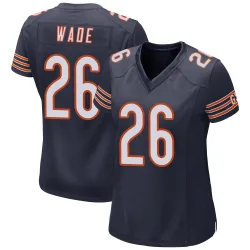 Women's Shaun Wade Chicago Bears No.26 Game Team Color Jersey - Navy