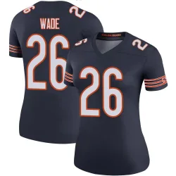 Women's Shaun Wade Chicago Bears No.26 Legend Color Rush Jersey - Navy