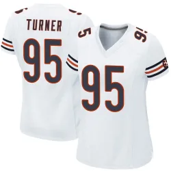 Women's Shemar Turner Chicago Bears No.95 Game Jersey - White