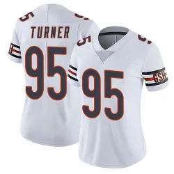 Women's Shemar Turner Chicago Bears No.95 Limited Vapor Untouchable Jersey - White