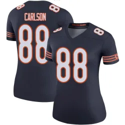 Women's Stephen Carlson Chicago Bears No.88 Legend Color Rush Jersey - Navy