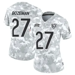 Women's Swayze Bozeman Chicago Bears No.27 Limited 2024 Salute to Service Jersey - Arctic Camo