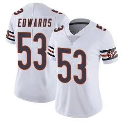 Women's T.J. Edwards Chicago Bears No.53 Limited Vapor Untouchable Jersey - White