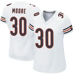 Women's Tarvarius Moore Chicago Bears No.30 Game Jersey - White