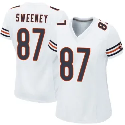 Women's Tommy Sweeney Chicago Bears No.87 Game Jersey - White