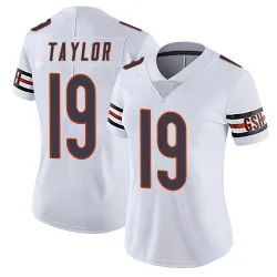 Women's Tory Taylor Chicago Bears No.19 Limited Vapor Untouchable Jersey - White