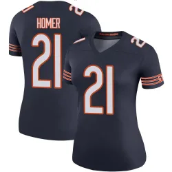 Women's Travis Homer Chicago Bears No.21 Legend Color Rush Jersey - Navy