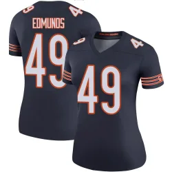 Women's Tremaine Edmunds Chicago Bears No.49 Legend Color Rush Jersey - Navy