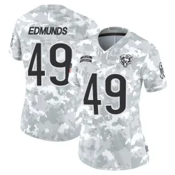 Women's Tremaine Edmunds Chicago Bears No.49 Limited 2024 Salute to Service Jersey - Arctic Camo