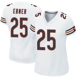 Women's Trestan Ebner Chicago Bears No.25 Game Jersey - White