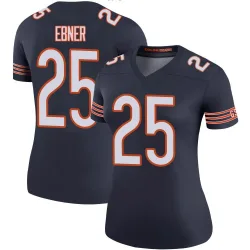 Women's Trestan Ebner Chicago Bears No.25 Legend Color Rush Jersey - Navy