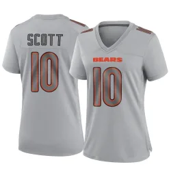 Women's Tyler Scott Chicago Bears No.10 Game Atmosphere Fashion Jersey - Gray