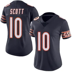 Women's Tyler Scott Chicago Bears No.10 Limited Team Color Vapor Untouchable Jersey - Navy