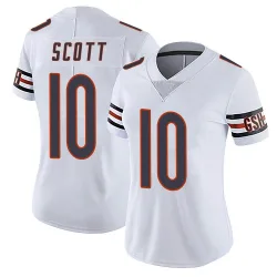 Women's Tyler Scott Chicago Bears No.10 Limited Vapor Untouchable Jersey - White
