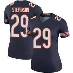 Women's Tyrique Stevenson Chicago Bears No.29 Legend Color Rush Jersey - Navy