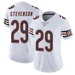Women's Tyrique Stevenson Chicago Bears No.29 Limited Vapor Untouchable Jersey - White
