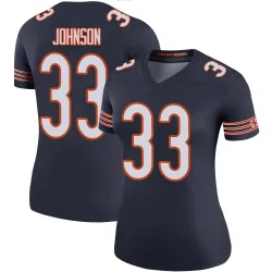 Women's Tysheem Johnson Chicago Bears No.33 Legend Color Rush Jersey - Navy