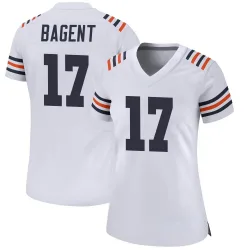 Women's Tyson Bagent Chicago Bears No.17 Game Alternate Classic Jersey - White