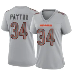 Women's Walter Payton Chicago Bears No.34 Game Atmosphere Fashion Jersey - Gray