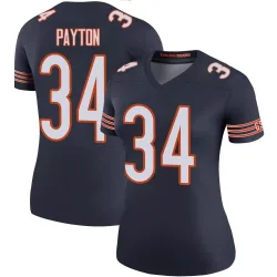 Women's Walter Payton Chicago Bears No.34 Legend Color Rush Jersey - Navy