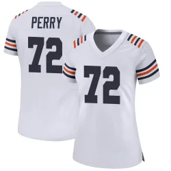 Women's William Perry Chicago Bears No.72 Game Alternate Classic Jersey - White