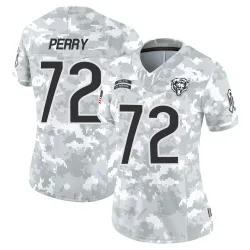 Women's William Perry Chicago Bears No.72 Limited 2024 Salute to Service Jersey - Arctic Camo