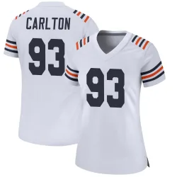Women's Xavier Carlton Chicago Bears No.93 Game Alternate Classic Jersey - White