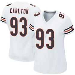 Women's Xavier Carlton Chicago Bears No.93 Game Jersey - White
