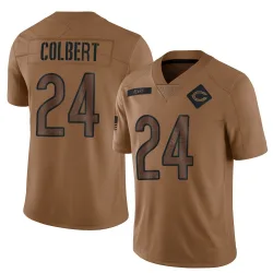 Youth Adrian Colbert Chicago Bears No.24 Limited 2023 Salute To Service Jersey - Brown