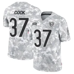 Youth Alex Cook Chicago Bears No.37 Limited 2024 Salute to Service Jersey - Arctic Camo