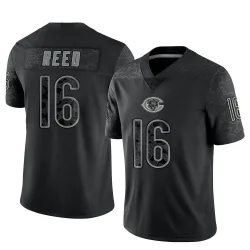 Youth Austin Reed Chicago Bears No.16 Limited Reflective Jersey - Black