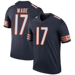 Youth Barrington Wade Chicago Bears No.17 Legend Color Rush Jersey - Navy