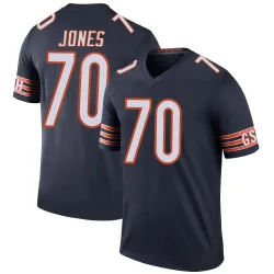 Youth Braxton Jones Chicago Bears No.70 Legend Color Rush Jersey - Navy