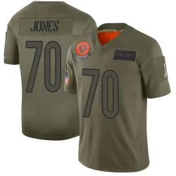 Youth Braxton Jones Chicago Bears No.70 Limited 2019 Salute to Service Jersey - Camo