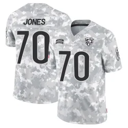 Youth Braxton Jones Chicago Bears No.70 Limited 2024 Salute to Service Jersey - Arctic Camo