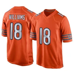 Youth Caleb Williams Chicago Bears No.18 Game Alternate Jersey - Orange