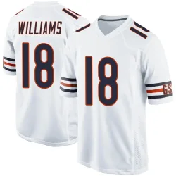 Youth Caleb Williams Chicago Bears No.18 Game Jersey - White