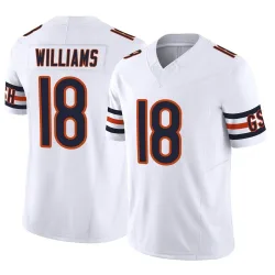 Youth Caleb Williams Chicago Bears No.18 Limited Vapor F.U.S.E. Jersey - White
