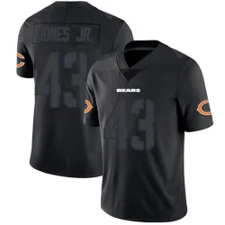 Youth Carl Jones Jr. Chicago Bears No.43 Limited Jersey - Black Impact