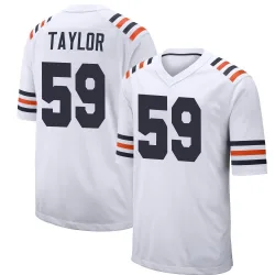 Youth Carson Taylor Chicago Bears No.59 Game Alternate Classic Jersey - White