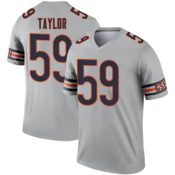 Youth Carson Taylor Chicago Bears No.59 Legend Inverted Silver Jersey