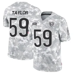 Youth Carson Taylor Chicago Bears No.59 Limited 2024 Salute to Service Jersey - Arctic Camo