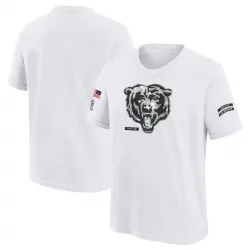 Youth Chicago Bears No. 2024 Salute To Service T-Shirt - White