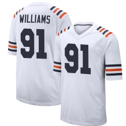 Youth Chris Williams Chicago Bears No.91 Game Alternate Classic Jersey - White