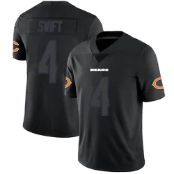 Youth D'Andre Swift Chicago Bears No.4 Limited Jersey - Black Impact