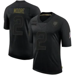 Youth DJ Moore Chicago Bears No.2 Limited 2020 Salute To Service Jersey - Black