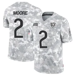 Youth DJ Moore Chicago Bears No.2 Limited 2024 Salute to Service Jersey - Arctic Camo