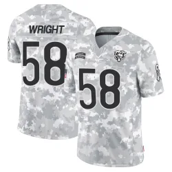 Youth Darnell Wright Chicago Bears No.58 Limited 2024 Salute to Service Jersey - Arctic Camo